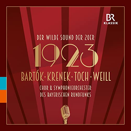 CD cover for "1923: WILD SOUND OF THE 20S" with gold text and microphone.