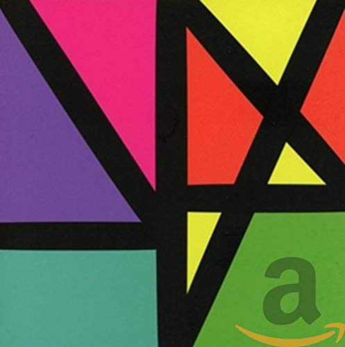 New Order “Complete Music” CD cover: geometric shapes in bright colors.