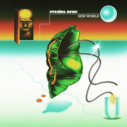 Surreal album art showing a green organic shape connected by wires to a glowing container.