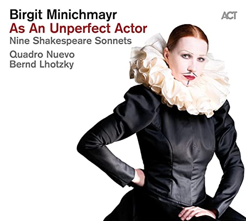 CD cover featuring Birgit Minichmayr in black attire with a ruffled collar.
