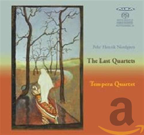 CD cover with a painting of a figure in a boat among trees.