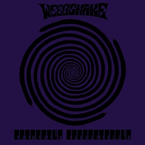 Purple album cover with a black spiral resembling a coiled snake.