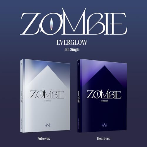 Everglow “Zombie” CD single packaging, two versions shown: pulse and heart.