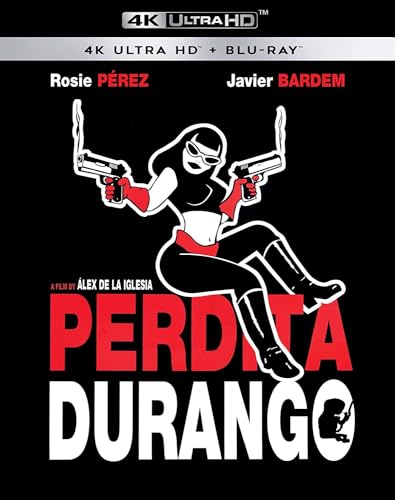 Perdita Durango" Blu-ray cover: woman with guns, red and white text on black.