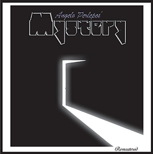 Black CD cover with white text "Mystery" and a bright light beam.