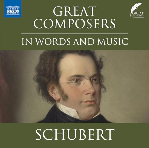 CD cover featuring a portrait of composer Franz Schubert.