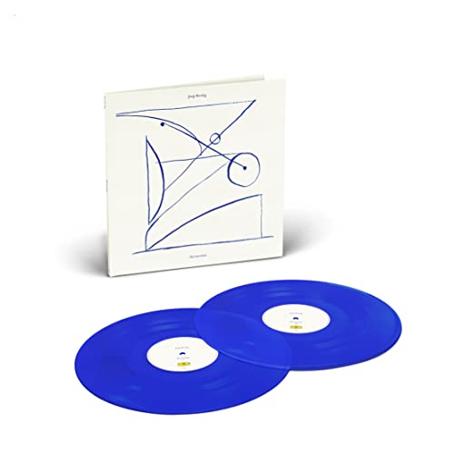 Joep Beving’s “Hermetism” vinyl record with abstract blue line art cover.