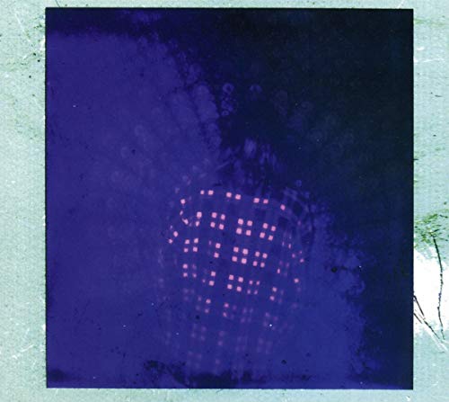 Dark blue CD cover with a blurred, glowing grid-like face.