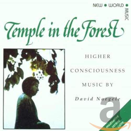 CD cover: meditating figure beneath trees, text “Temple in the Forest”.