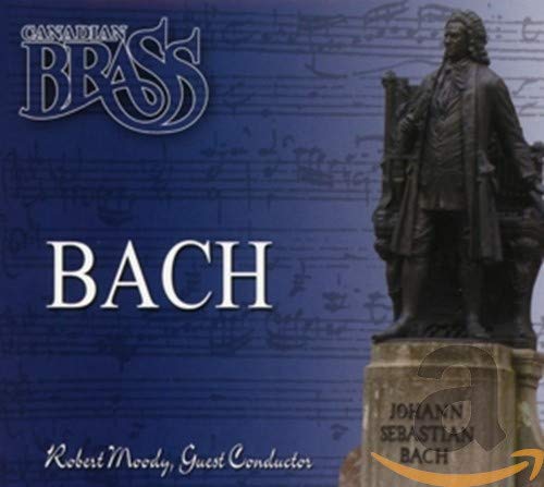 CD cover for Canadian Brass performing Bach, featuring a statue.