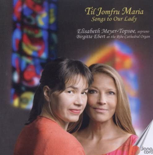 CD cover featuring two women and blurred stained glass background.