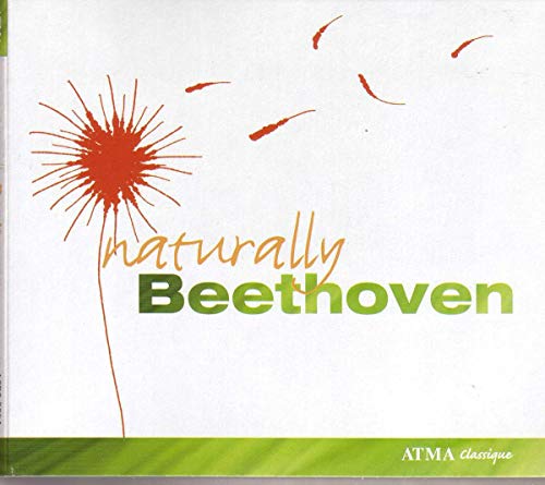 CD cover for "Naturally Beethoven" featuring a red dandelion graphic.