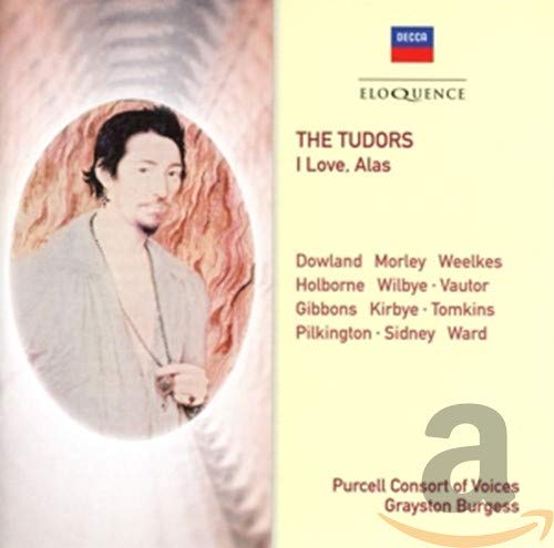CD cover for "The Tudors" by Purcell Consort of Voices, portrait included.