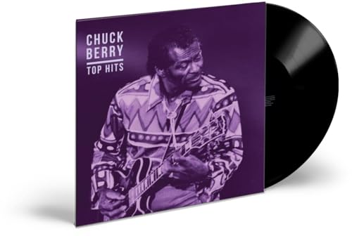 Chuck Berry “Top Hits” vinyl record with portrait cover art.