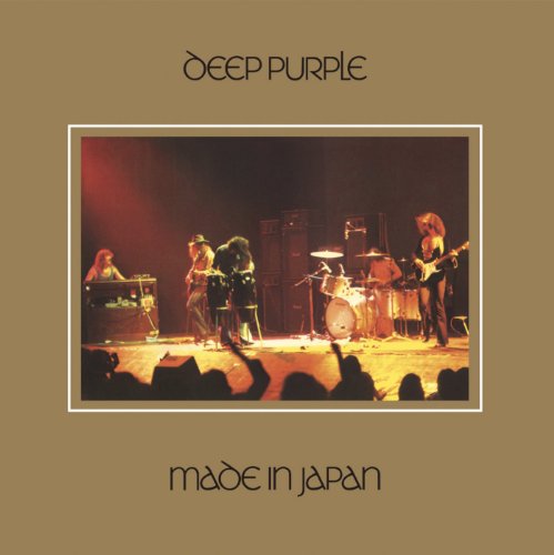 Deep Purple Made in Japan album cover featuring a live concert performance on stage.