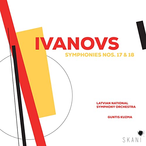 CD cover for Ivanovs: Symphonies Nos. 17 & 18, abstract geometric design.
