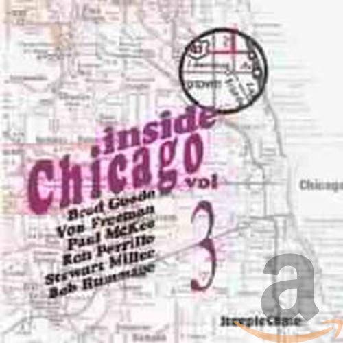CD cover for "Inside Chicago Vol. 3" with map background and text.