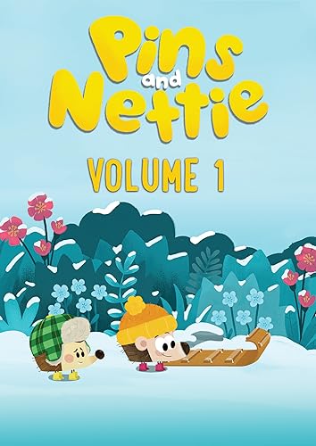 DVD cover featuring two cartoon hedgehogs with a sled in snow.