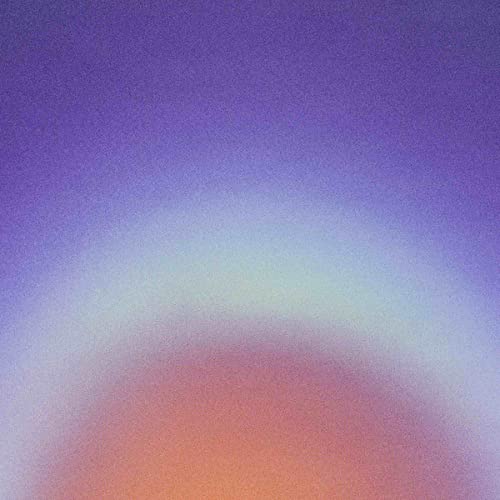 Jacques Greene's "Dawn Chorus" CD cover: blurred gradient of purple, orange, and white.