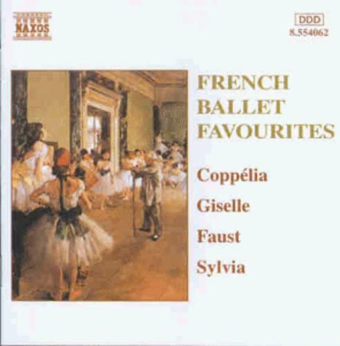 CD cover for “French Ballet Favourites” featuring a ballet rehearsal painting.