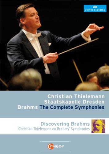 Conductor Christian Thielemann leads the Staatskapelle Dresden in Brahms' Complete Symphonies on Blu-ray.