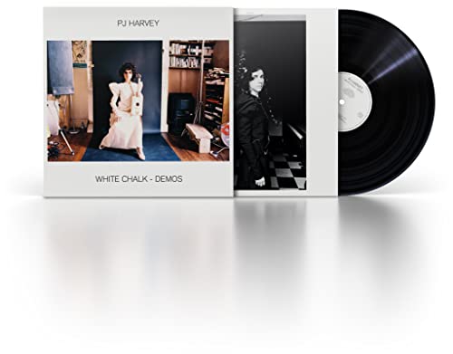 PJ Harvey “White Chalk - Demos” vinyl record and gatefold cover.