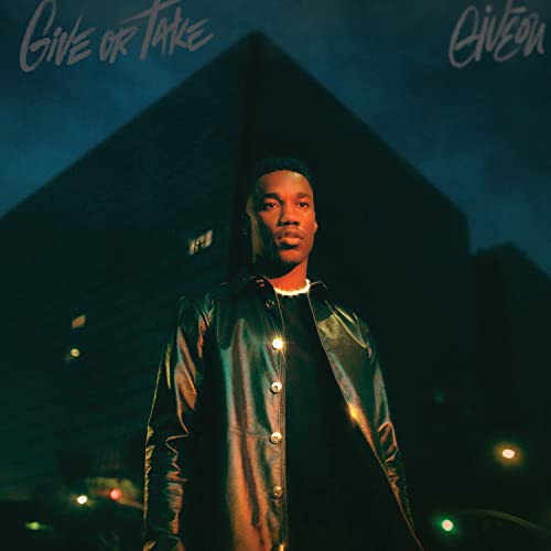 Giveon album cover: portrait of singer against a dark, geometric backdrop.