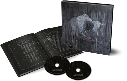 Kayo Dot CD packaging with booklet, two discs, and bird illustration.