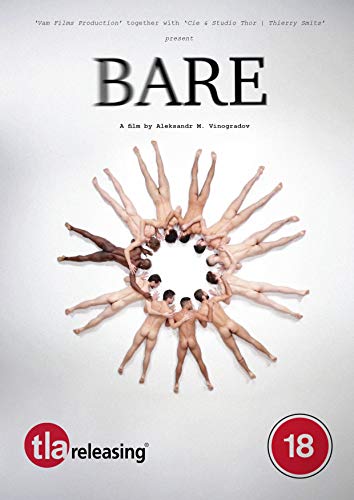 DVD cover for "Bare" featuring a circle of nude figures in motion.