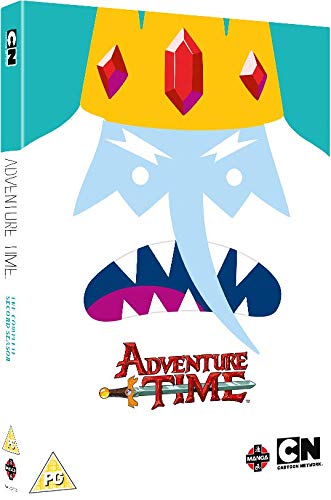 Adventure Time DVD cover featuring the Ice King with a blue background.