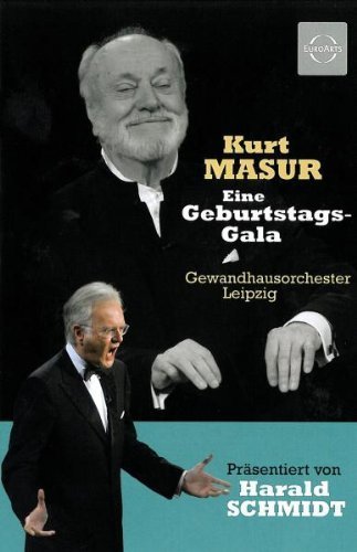 DVD cover featuring conductor Kurt Masur in two portraits, text in German.