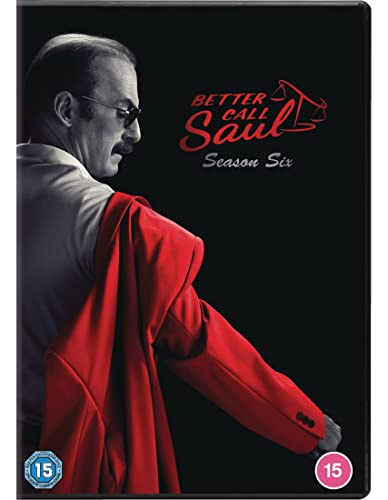 Better Call Saul" Season 6 DVD cover featuring Saul Goodman in red.