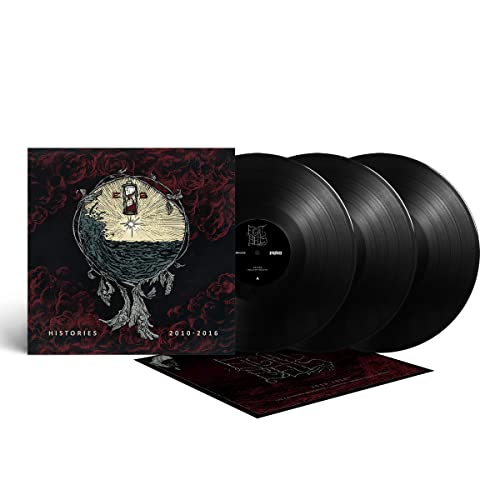 Vinyl record set with illustrated cover featuring a lighthouse in a wave.