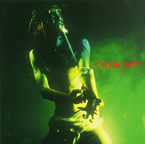 Green-toned album cover featuring a shirtless person with long dark hair.