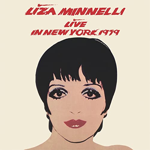 Liza Minnelli album cover, portrait with bold red text, 1979.