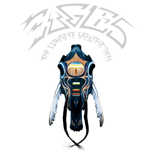 Eagles’ “The Complete Greatest Hits” album cover featuring a stylized skull.