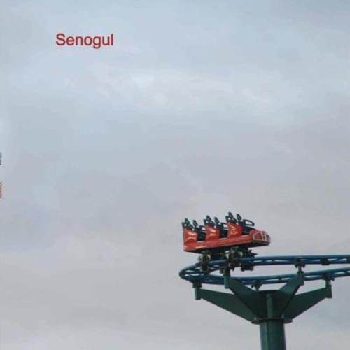 Vinyl album cover for Senogul, featuring a blue and red rollercoaster.