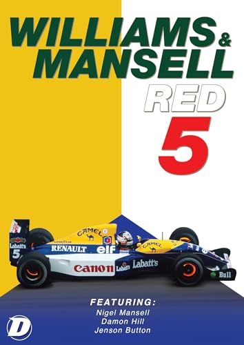 DVD cover for "Williams & Mansell: Red 5" featuring a Formula 1 car.