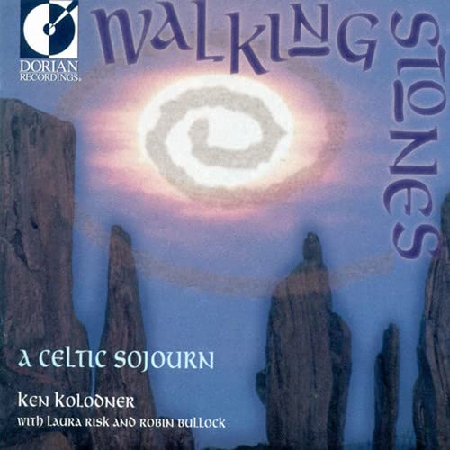 CD cover with standing stones silhouetted against a swirling, pink sky.