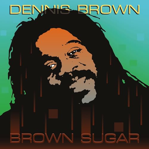 Dennis Brown's "Brown Sugar" vinyl album cover, illustrated portrait.