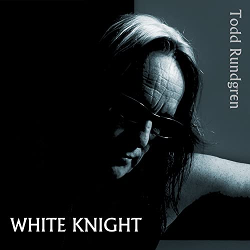 Todd Rundgren album cover, “White Knight”, with a portrait in shadow.