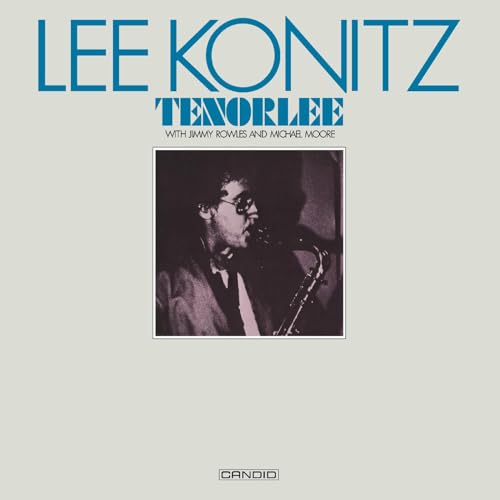 Lee Konitz “Tenorlee” album cover featuring a portrait of the saxophonist.