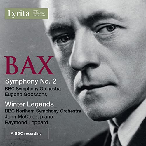 CD cover featuring a portrait of composer Sir Arnold Bax.