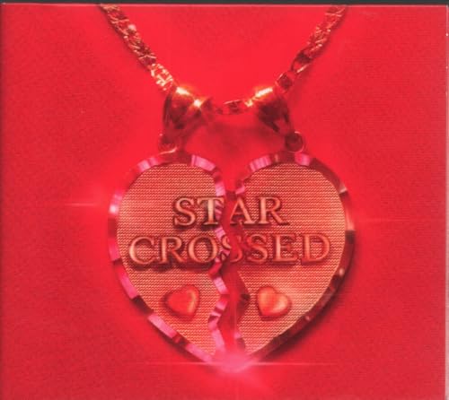 Red album cover featuring a broken heart-shaped pendant with “Star Crossed”.