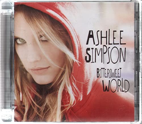 CD cover for Ashlee Simpson's “Bittersweet World” featuring her portrait.