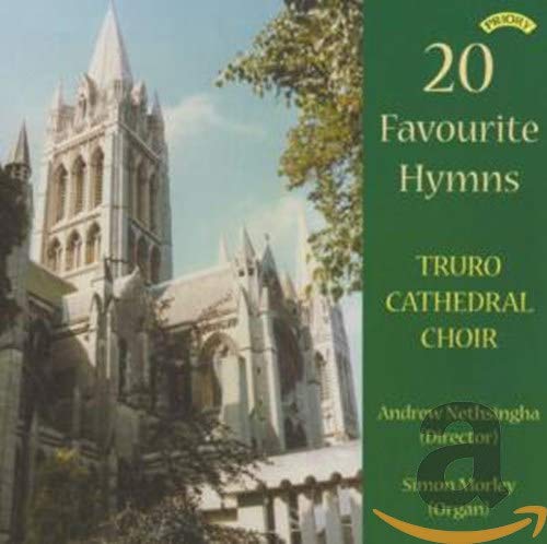 CD cover for "20 Favourite Hymns" featuring Truro Cathedral.