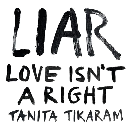 Tanita Tikaram’s “Liar” album cover with bold, black handwritten text.