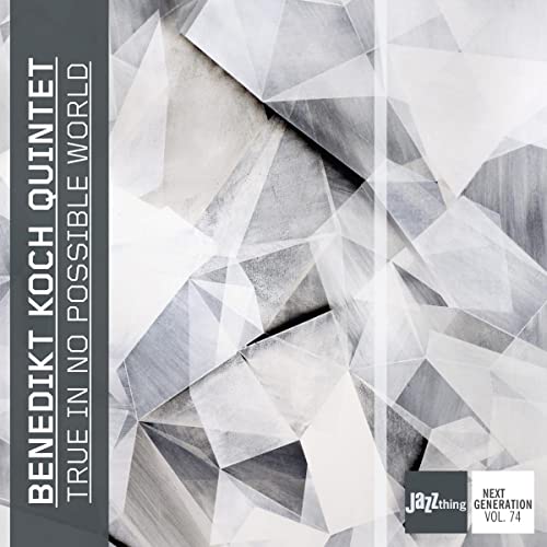 CD cover for Benedikt Koch Quintet’s "True in No Possible World," abstract design.