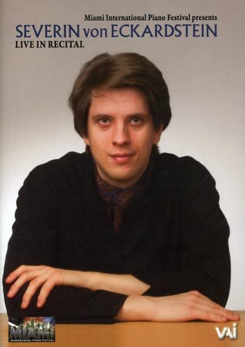 Severin von Eckardstein portrait on DVD cover, live in recital.