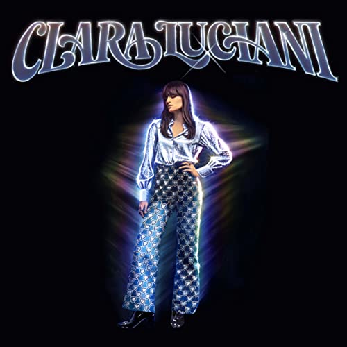 CD cover: Clara Luciani portrait with stylized light effects.